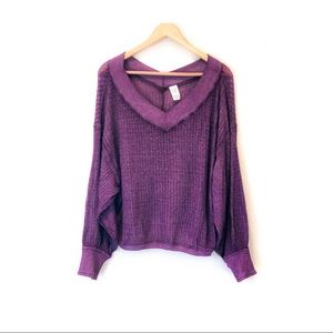 • Free People • 💜 Southside thermal top 💜